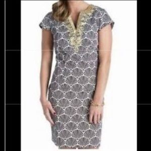 MUD PIE Black Printed Dress